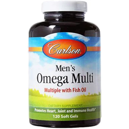 Carlson Labs Men's Omega Multi 120 caps Мультивитамины с Омегой-3s для мужчин