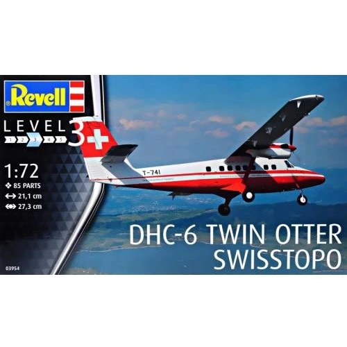 Модель Revell Літак DHC-6 Twin Otter Swisstopo 1:72 (3954)