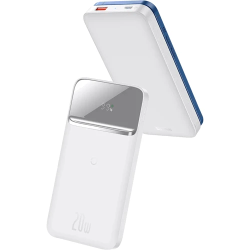 Зовнішній акумулятор Baseus Power Bank 10000mAh Wireless Charger Magnetic 20W White (PPMT-02): Тип батареї Літій-полімерні