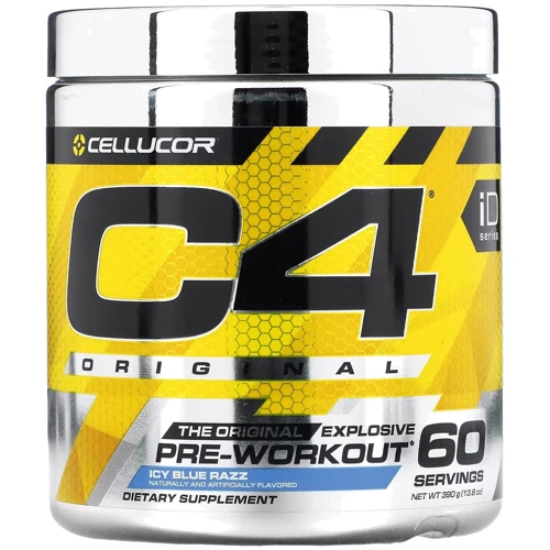 Предтренировочный комплекс Cellucor C4 Original 390 g / 60 servings / Ice blue raspberry