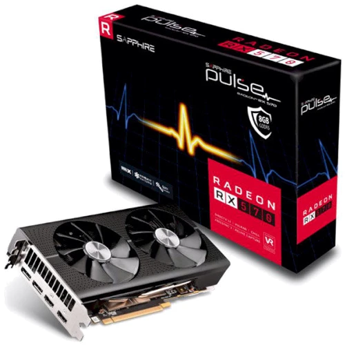 Видеокарта Sapphire Radeon RX 570 8192Mb PULSE (11266-66-20G): Объем памяти, Гб 8