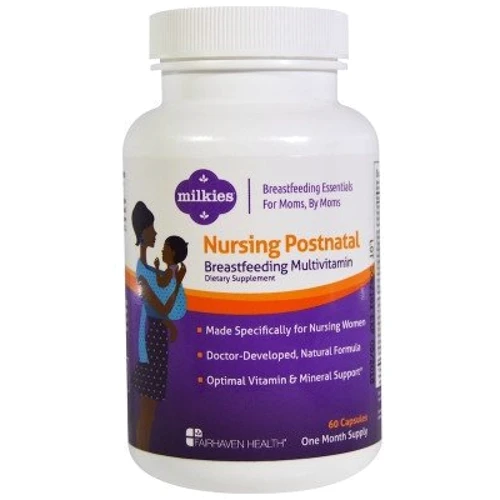 Fairhaven Health Nursing Postnatal Breastfeeding Multivitamin 60 Caps Поливитамины для женщин (после родов)