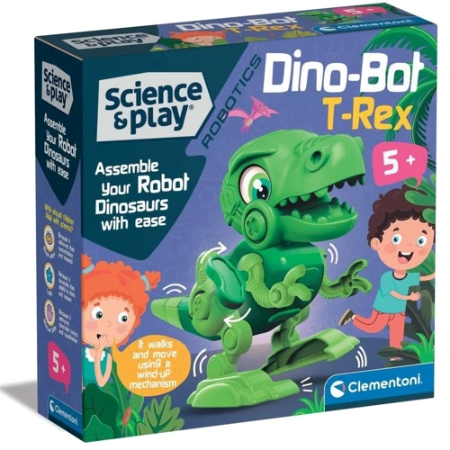 Робот-конструктор Clementoni Dino Bot T-Rex серия Science & Play (8005125750733): Питание Пневматический привод