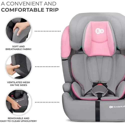Автокрісло Kinderkraft Comfort Up i-Size Pink (KCCOUP02PNK0000) фото 9