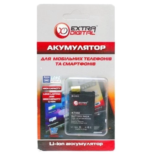 Аккумулятор ExtraDigital 600mAh (BML6242) for LG KF300: Совместимость с брендом LG