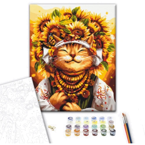 Картина по номерам Brushme Кошка Солнышко ©Марианна Пащук 40х50 см (BS53558): Производитель Brushme