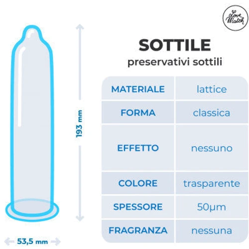 Презервативы Love Match Sottile, 6 шт.