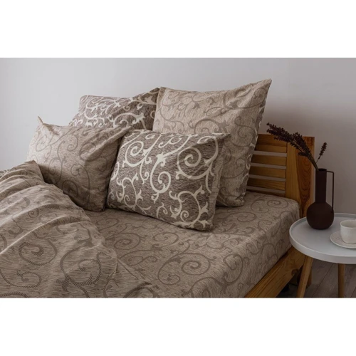 Комплект постельного белья ТЕП Soft dreams Beige and white бязь полуторный (2000008905312): Материал бязь