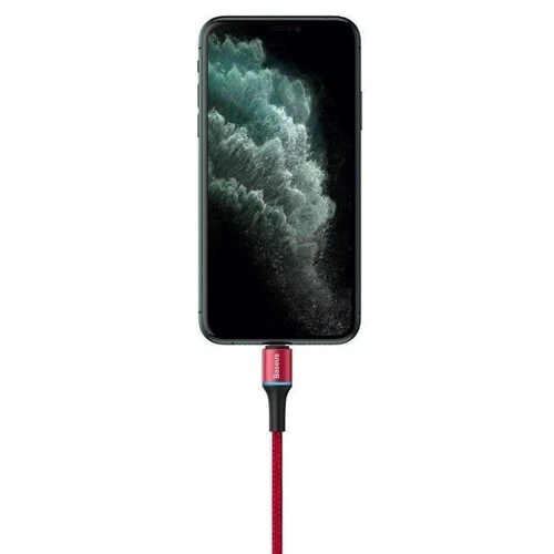Кабель Baseus USB-C to Lightning PD 18W Halo Data 1m Red (CATLGH-09) фото 3