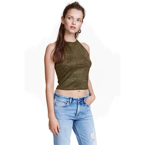 Топ H&M 4209374 XS золотой