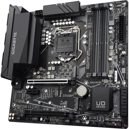Gigabyte Z590M: Оперативная память 4xDDR4 5333 МГц, до 128 ГБ
