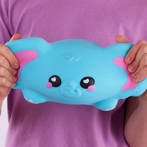 Коллекционная игрушка-антистресс Smooshzees серии Snugzees Слон Луна (8233) фото 6