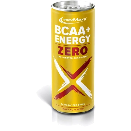 Аминокислота для спорта IronMaxx BCAA + Energy Zero Drink 330 ml Tropical
