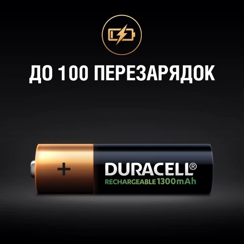 Аккумуляторы Duracell Ni-MH AA HR6 1300mAh 2шт. фото 4