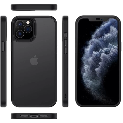 Чехол для iPhone Mobile Case TPU+PC Metal Buttons Black for iPhone 12 Pro Max: Тип аксессуара чехол