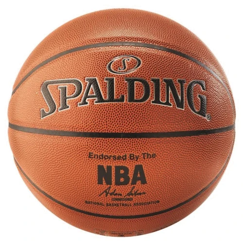 Мяч для игры Spalding NBA Silver In/Out баскетбольный размер 7 оранжевый (NBA-SL-INOUT_7): Вид Баскетбольные