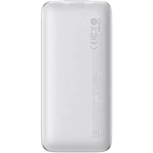 Зовнішній акумулятор Baseus Power Bank 10000mAh Bipow Pro Digital Display 22.5W White (PPBD040002): Вбудований кабель нет