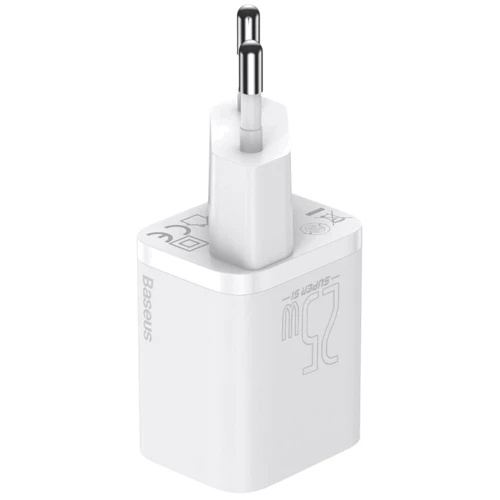 Зарядное устройство Baseus USB-C Wall Charger Super Si 25W White (CCSP020102): Особенности Быстрая зарядка, Power Delivery (PD), USB-C