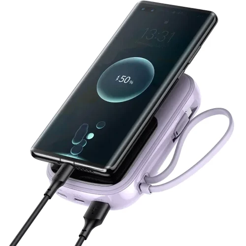 Внешний аккумулятор Baseus Power Bank 20000mAh Qpow Display Quick Charging 20W Purple (PPQD-H05)