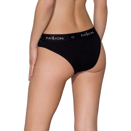 Трусики с прозрачной вставкой Passion PS006 PANTIES black, size XL