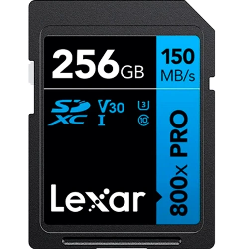 Карта пам'яті Lexar 256GB SDXC Class 10 UHS-I U3 V30 High Performance 800x Pro (LSD0800P256G-BNNNG)