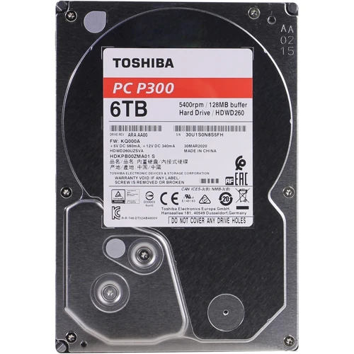 Внутренний жесткий диск Toshiba N300 6 TB (HDWG460UZSVA)
