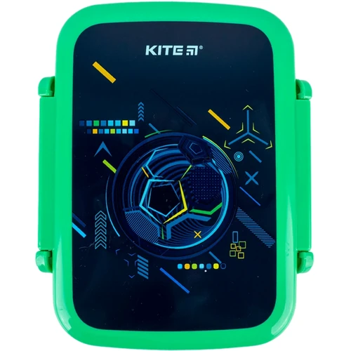 Ланчбокс Kite Goal 420мл (K24-160-1): Особливості С крышкой на защепках, Разогрев в микроволновой печи, Можно мыть в посудомоечных машинах