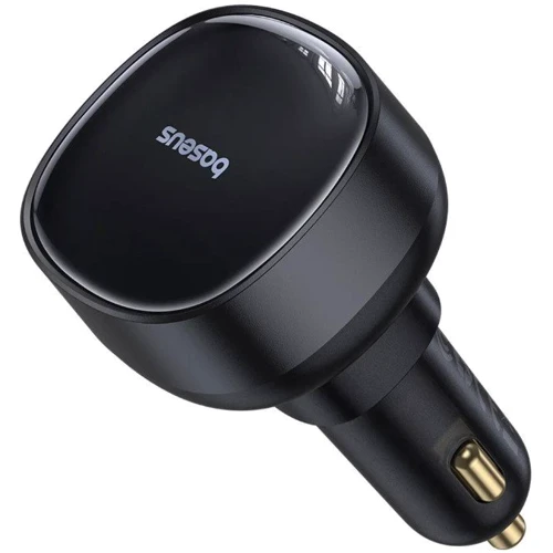 Зарядний пристрій Baseus Car Charger Enjoyment Pro U USB Retractable Cable USB-C 60W Black (C00057800111-00): Кабель в комплекті USB-C