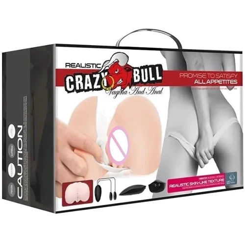 Мастурбатор с вибрацией LYBAILE Crazy Bull Vagina and Anal (BM-009190Z-1)