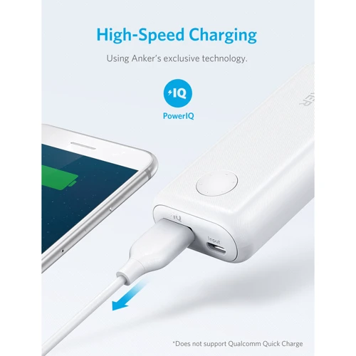 Внешний аккумулятор ANKER Power Bank PowerCore II 6700mAh White (A1220H21): Количество USB 1