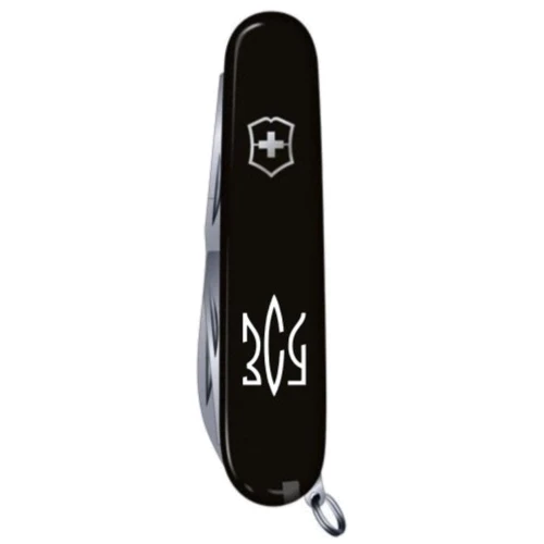 Мультитул Victorinox Spartan Ukraine 91мм/12 функцій/чорний /Трезубець ЗСУ (1.3603.3_T0390u): Кількість функцій 12