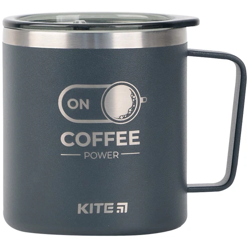 Термокухоль Kite Coffee ON 400 мл графіт (k22-379-01-2)