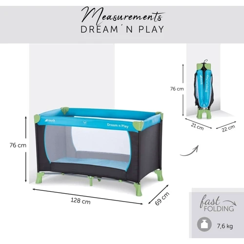 Детский манеж Hauck Dream N Play Water blue фото 8