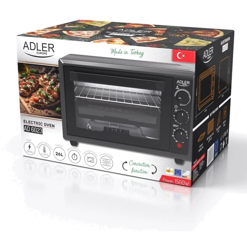 Электродуховка настольная Adler AD 6023: Количество режимов нагрева (работы) 6