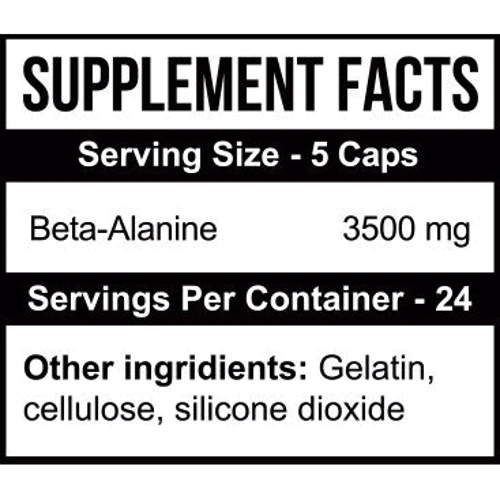 Аминокислота для спорта MST Nutrition Beta-Alanine 3500 Pharm 120 caps: Вкус Без вкуса