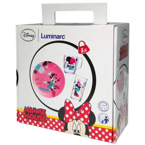 Набір дитячого посуду Luminarc Disney Party Minnie (3 предмета в коробці)