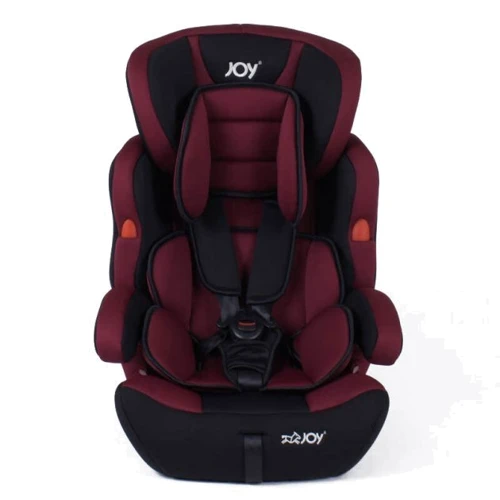 Автокрісло Joy група 1/2/3 від 9-36 кг. NB-8555 Чорно-бордовий.: Внутрішні ремені 5-ти точечные, с мягкими накладками