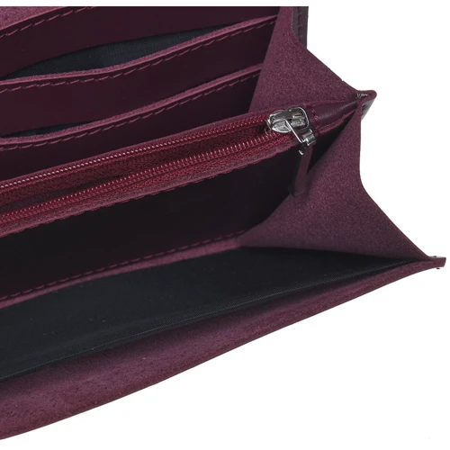 Жіночий гаманець Ricco Grande бордовий (vchn-pc-vv-burgundy): Матеріал Натуральна шкіра