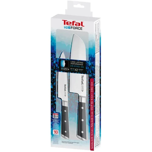 Набор кухонных ножей Tefal Ice Force 2 шт. черный (K232S224) фото 10