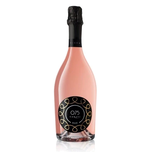 Вино ігристе 075 Carati, Rose Cuvee Dry, Veneto DOC, 12%, рожеве сухе, 0.75 л (PRV8000468003034)