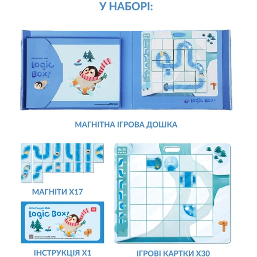 Настольная игра TOI магнитная головоломка Каток маленьких пингвинов 2041018