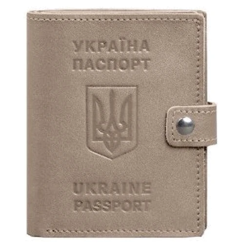 Обложка-портмоне на паспорт BlankNote 25.1 Светло-бежевая (BN-OP-25-1-light-beige)