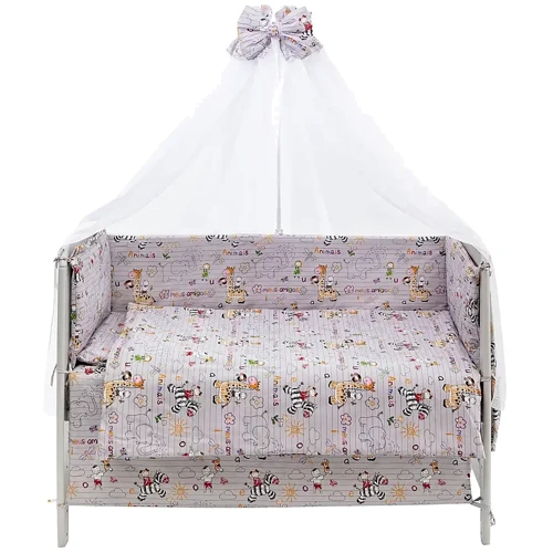 Комплект постельного белья Qvatro Gold (зверюшки) серый (RG-08)