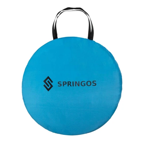 Палатка Springos Pop Up пляжная 200 x 120 см оранжево-голубая (PT003)