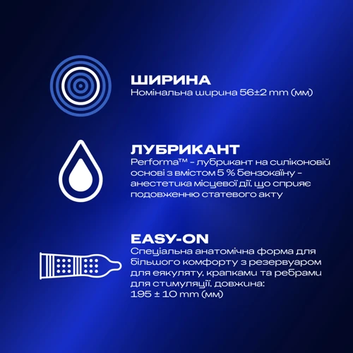 Презервативы латексные со смазкой Durex №3 Dual Extase