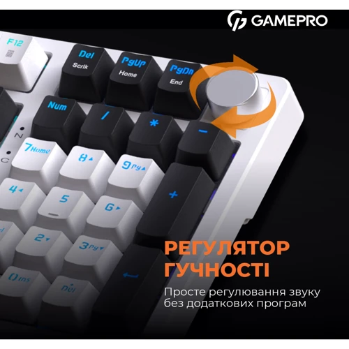 Клавиатура GamePro MK170W (Red) с Hot-Swap RGB White фото 12