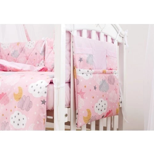Постельный комплект 8 эл. Twins Premium Glamour 4029-TGС-08, Clouds pink, розовый: Тип постельный комплект