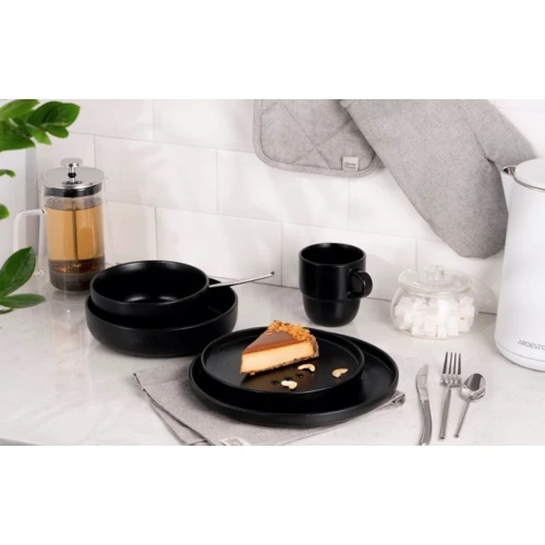 Тарілка Ardesto Trento обідня 26.5 см чорна (AR2926TB)