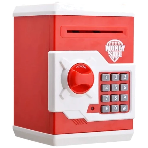 Дитяча скарбничка/сейф MAXLAND MK 3916 з купюроприймачем (Червоний)
