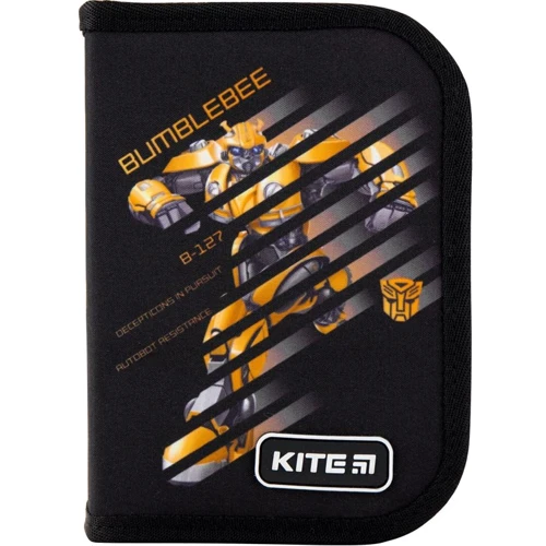 Пенал без наполнения Kite Education Transformers BumbleBee Movie TF19-622-2, 1 отделение, 2 отворота